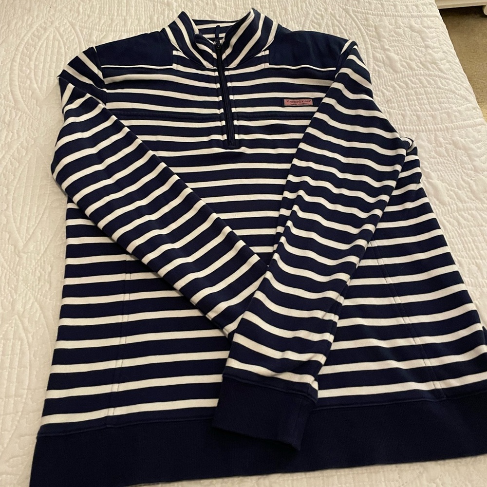 Euc vineyard vines navy blue 1/4 zip